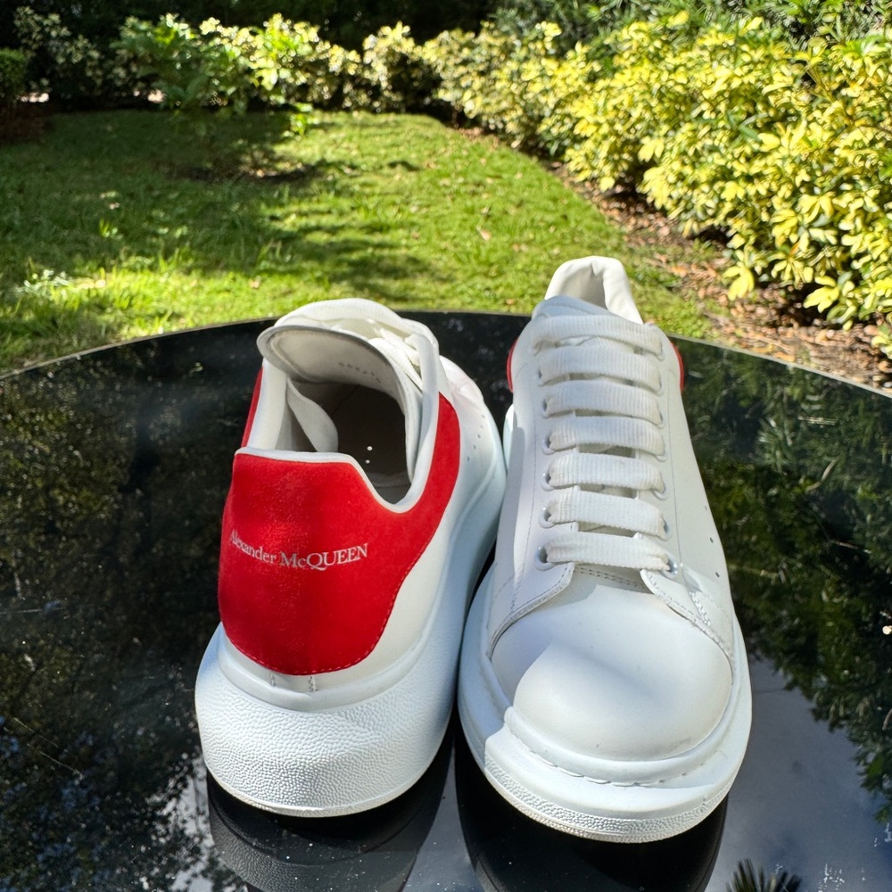Alexander McQueen Oversized Red and White Men’s Sneakers